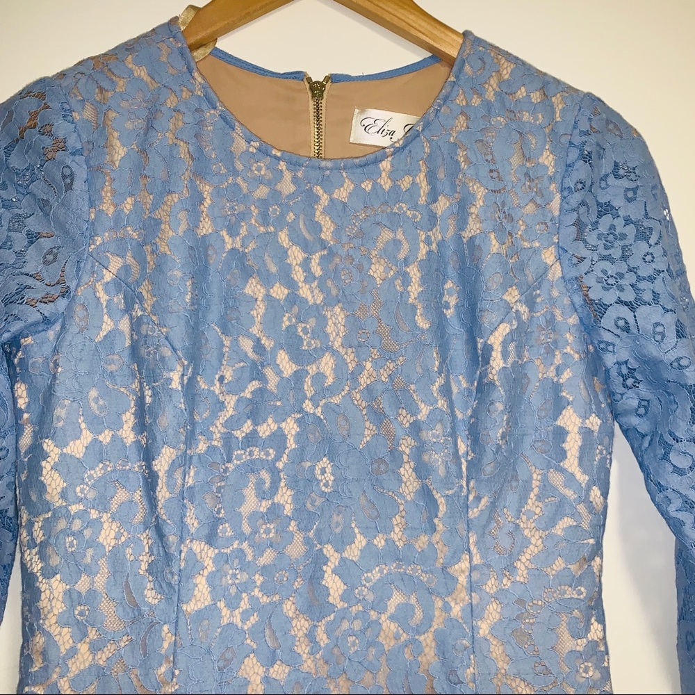 Eliza J Nordstrom brand light blue lace dress - Picture 2 of 4
